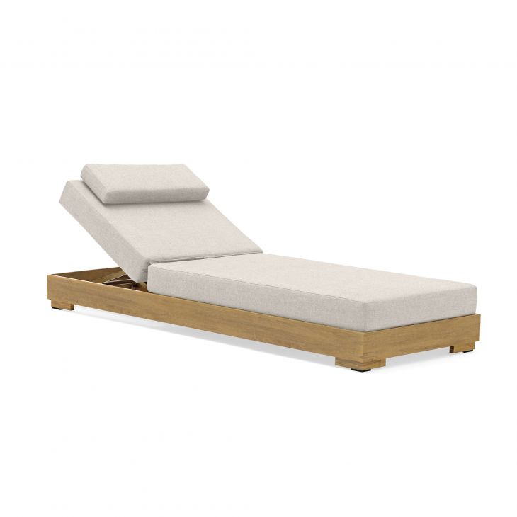 SKY sun lounger oak